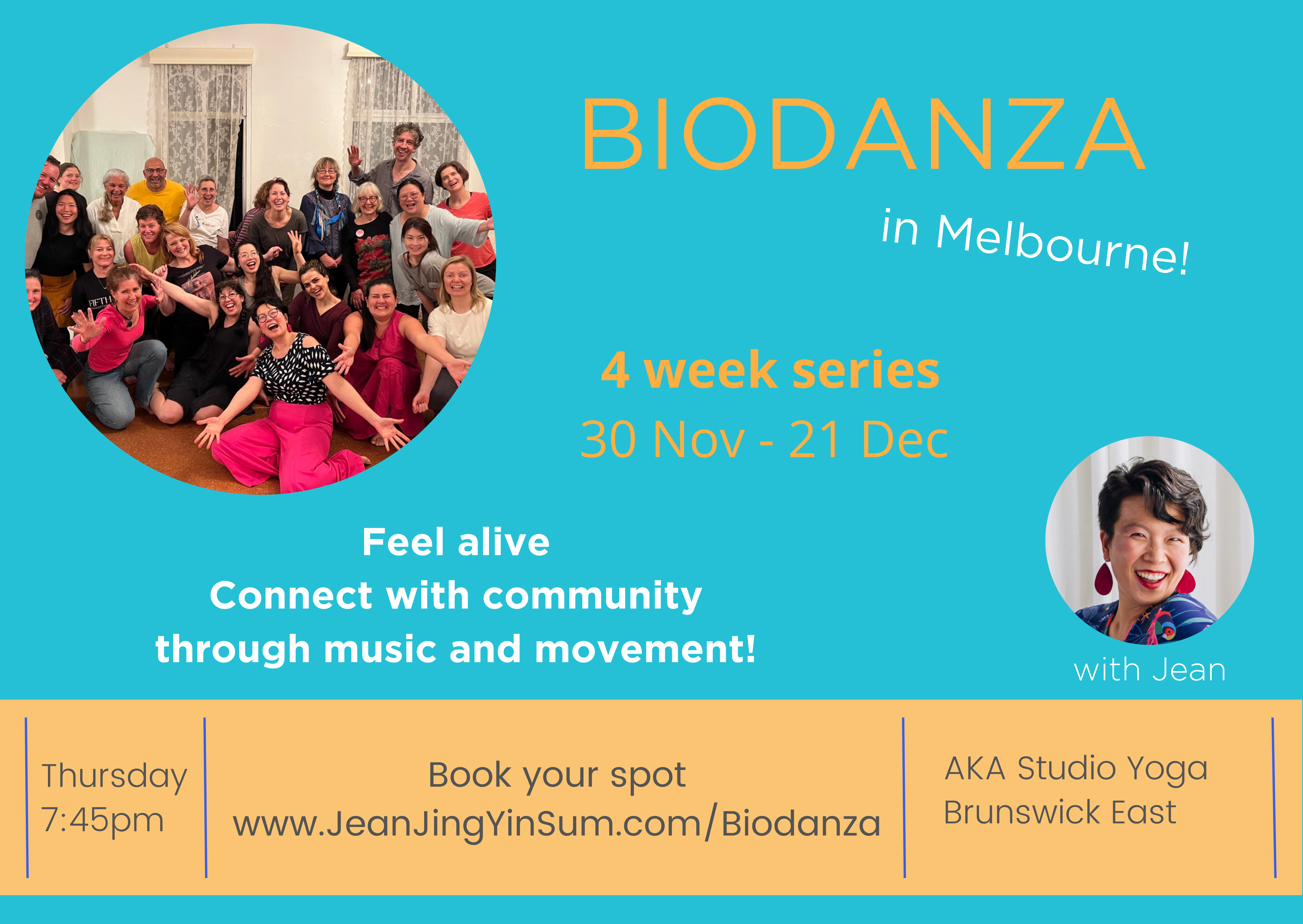 Melbourne Biodanza - 4 week series 2023