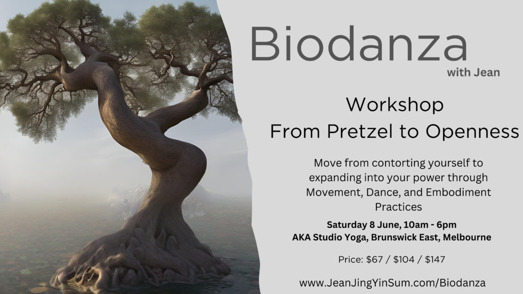 Workshop - From Pretzel to Openness - A Biodanza and embodiment journey to move from contorting to expanding into your Power